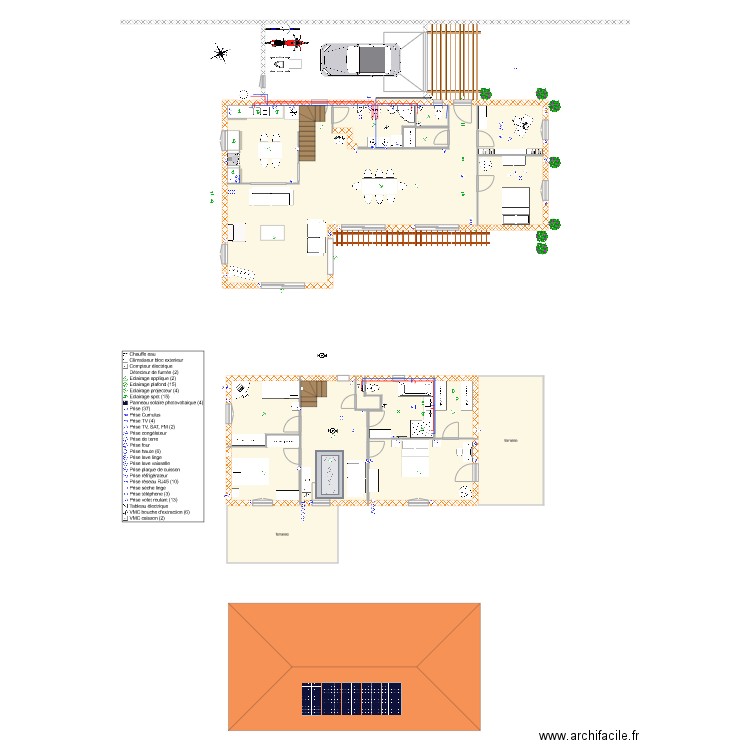 projet maison . Plan de 0 pièce et 0 m2