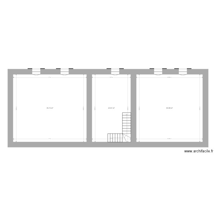 Plante de Joville étage. Plan de 0 pièce et 0 m2