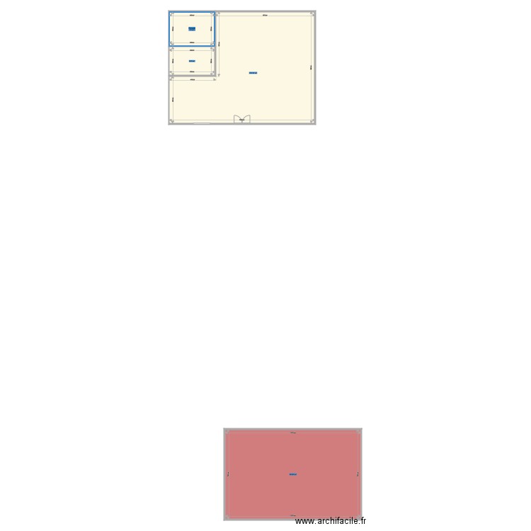 Plan n3. Plan de 4 pièces et 221 m2