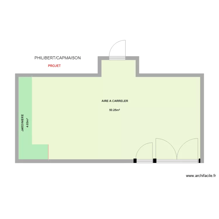 PHILIBERT (projet). Plan de 