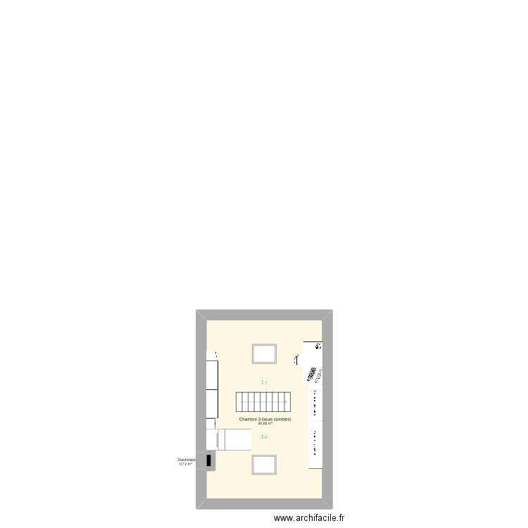 R. du Sapin-Vert (grenier). Plan de 0 pièce et 0 m2