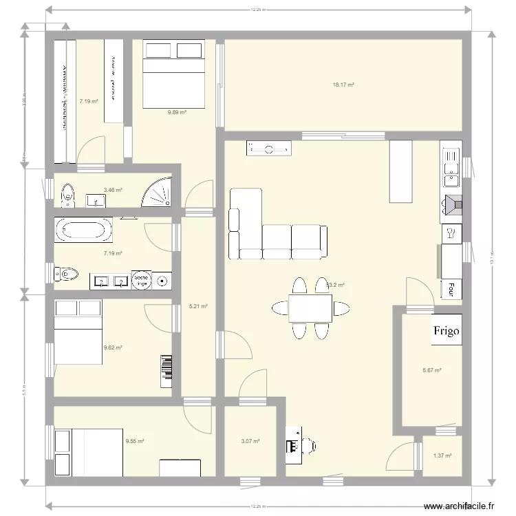 maison. Plan de 