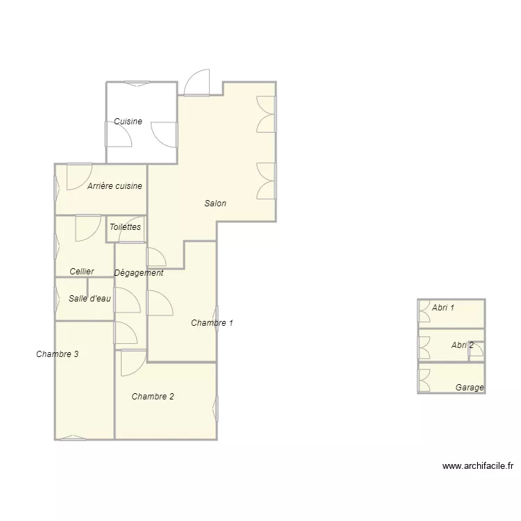 Croquis BORDESSOULES. Plan de 