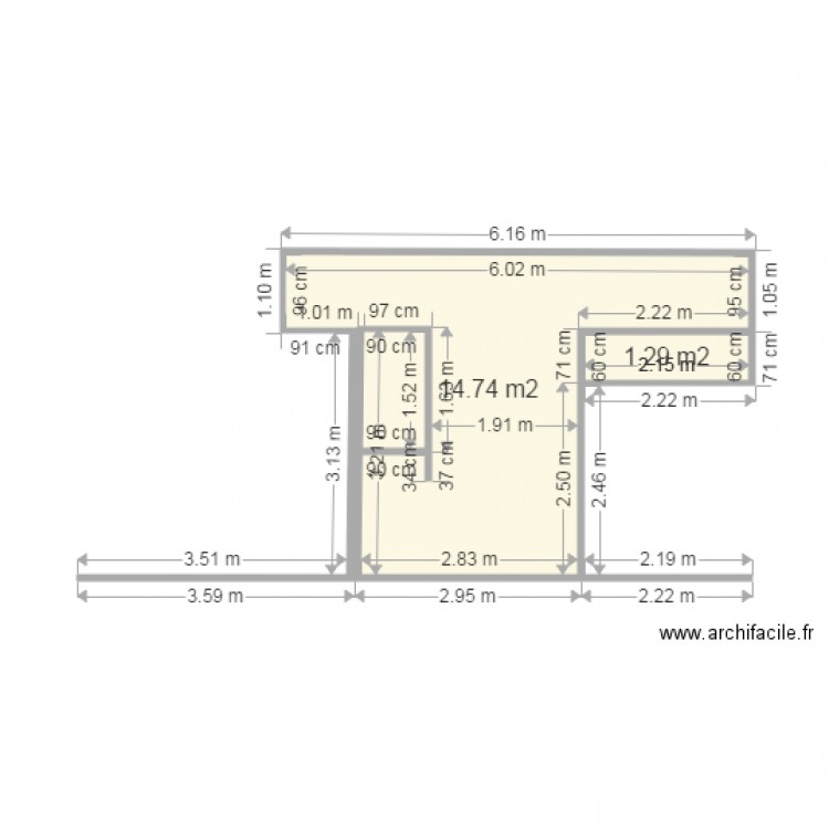 bourou rdc. Plan de 0 pièce et 0 m2