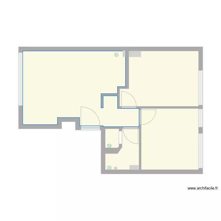 Commandant 2e etage plan origine. Plan de 
