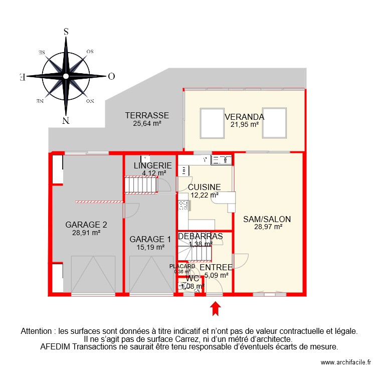 BI 7030 RDC. Plan de 0 pièce et 0 m2