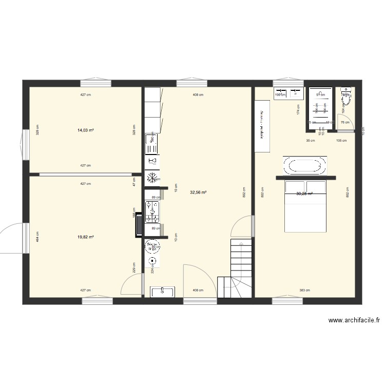 Christine RDC. Plan de 0 pièce et 0 m2