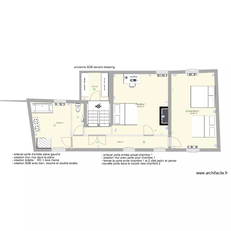 1er Etage DT2. Plan de 