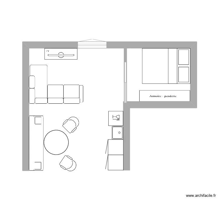 18  salon 3&egrave;me version. Plan de 