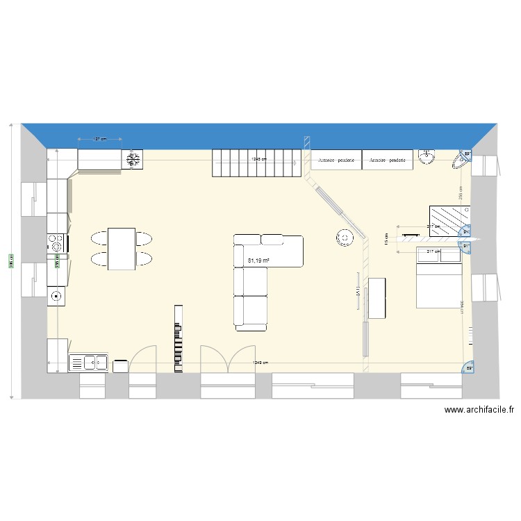 Positionnement chambre RDC. Plan de 0 pièce et 0 m2