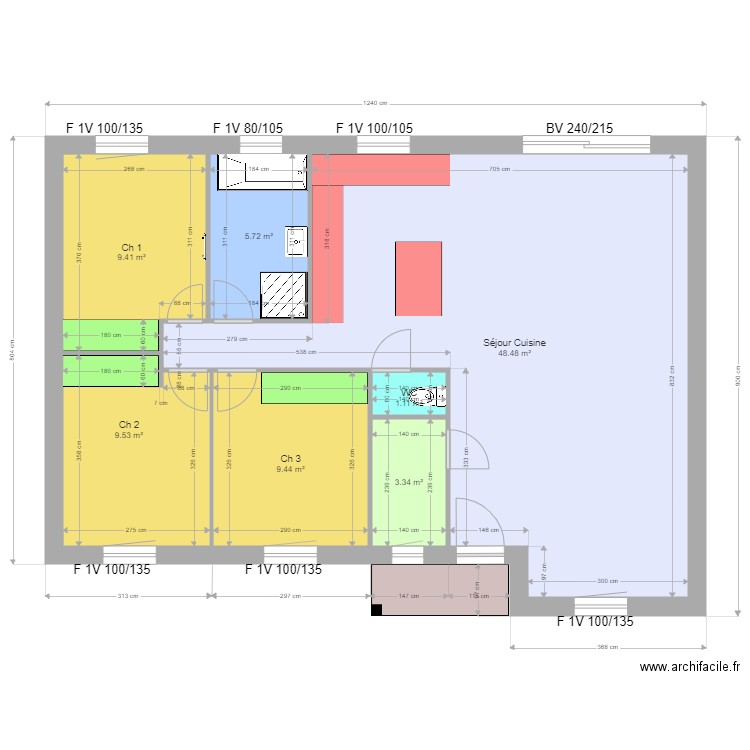 REBERGUE PINTE. Plan de 0 pièce et 0 m2