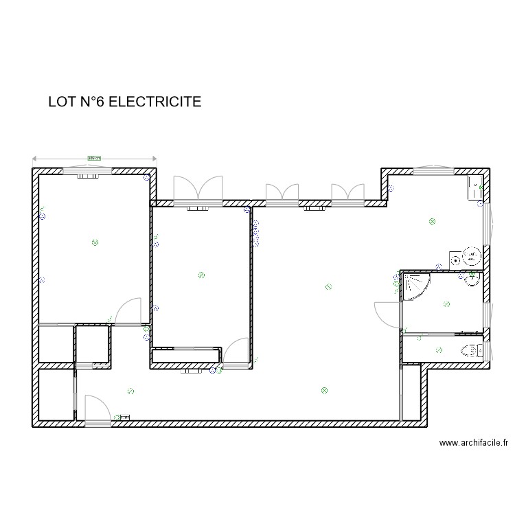 LGT THERY LOT N°6 ELECTRICITE. Plan de 5 pièces et 24 m2