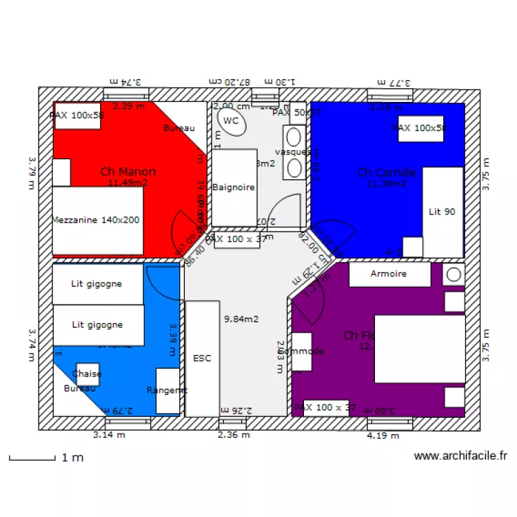 1Er Meublé. Plan de 1Er Meublé. Plan de