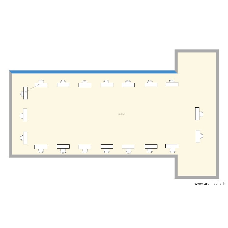 408 en U. Plan de 0 pièce et 0 m2