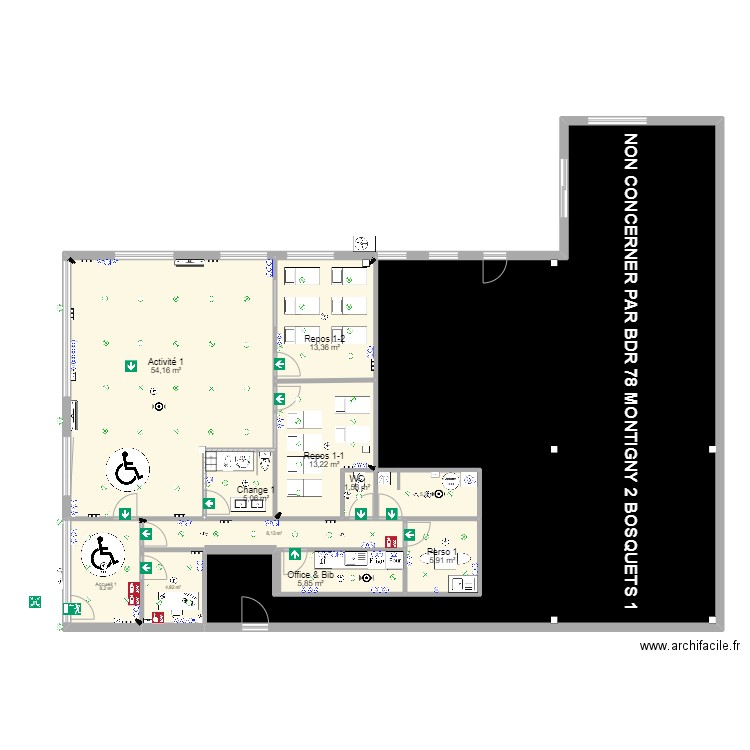 Montigny Boussardo elec v2 (GAUCHE). Plan de 12 pièces et 283 m2