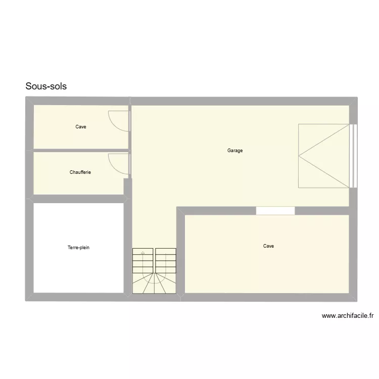 Fory sous-sol. Plan de 