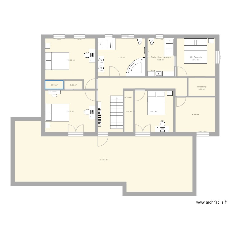 MAISON R1 3. Plan de 0 pièce et 0 m2