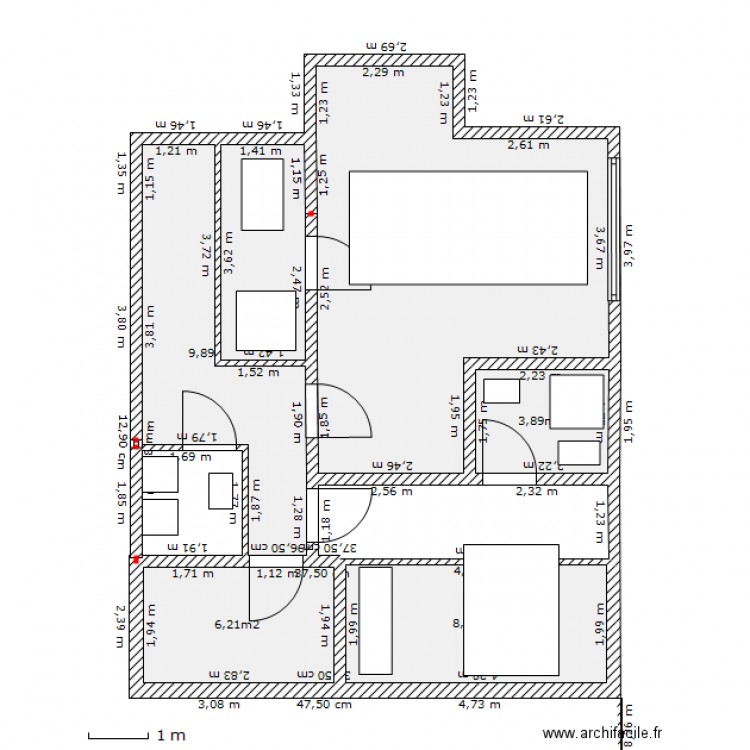 SOUBASSEMENT . Plan de 0 pièce et 0 m2