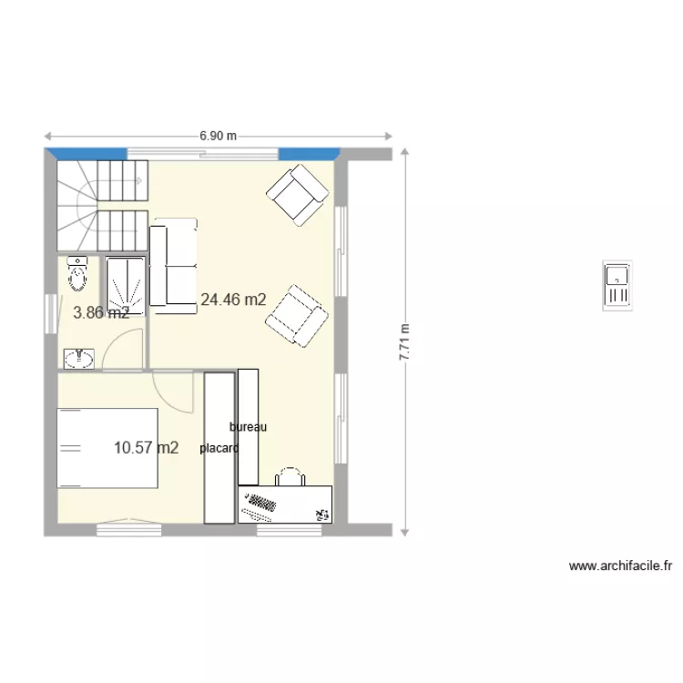 &eacute;tage 3. Plan de 