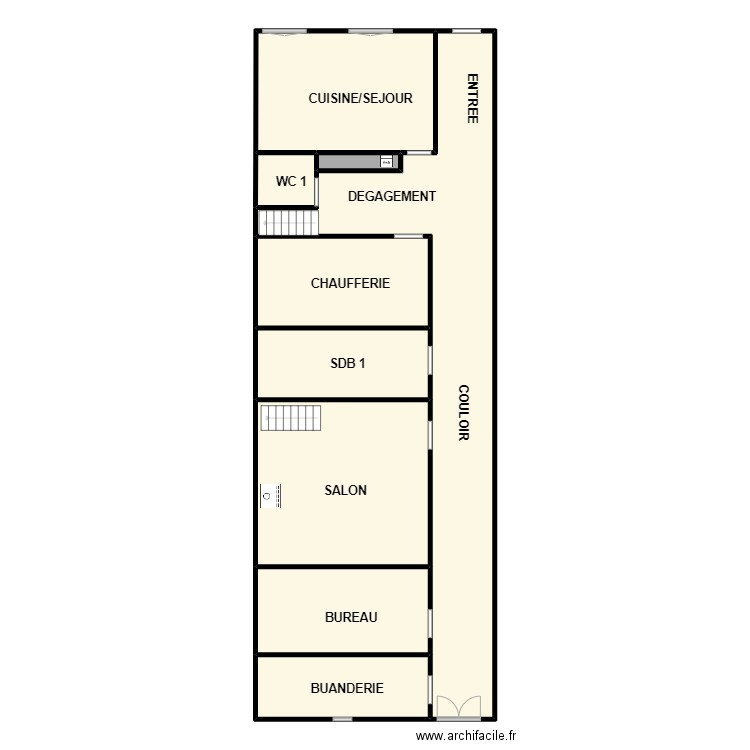 DELAPIERRE RDC. Plan de 0 pièce et 0 m2
