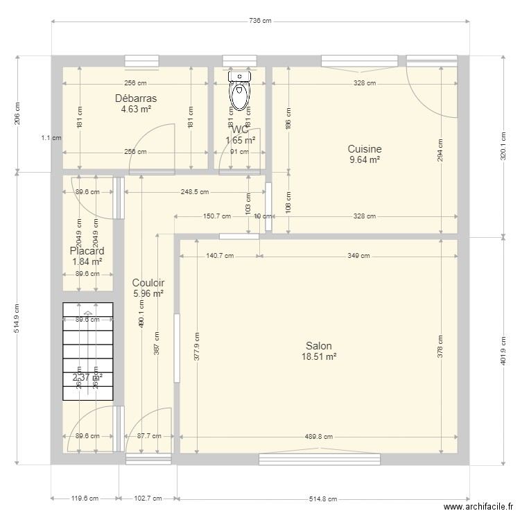 Bouchard RDC. Plan de 0 pièce et 0 m2