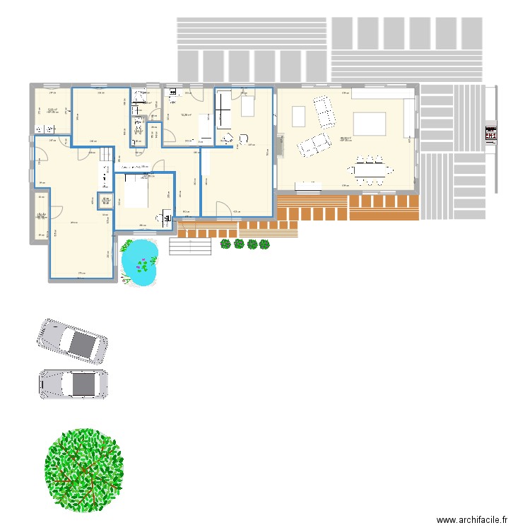 Extention. Plan de 0 pièce et 0 m2