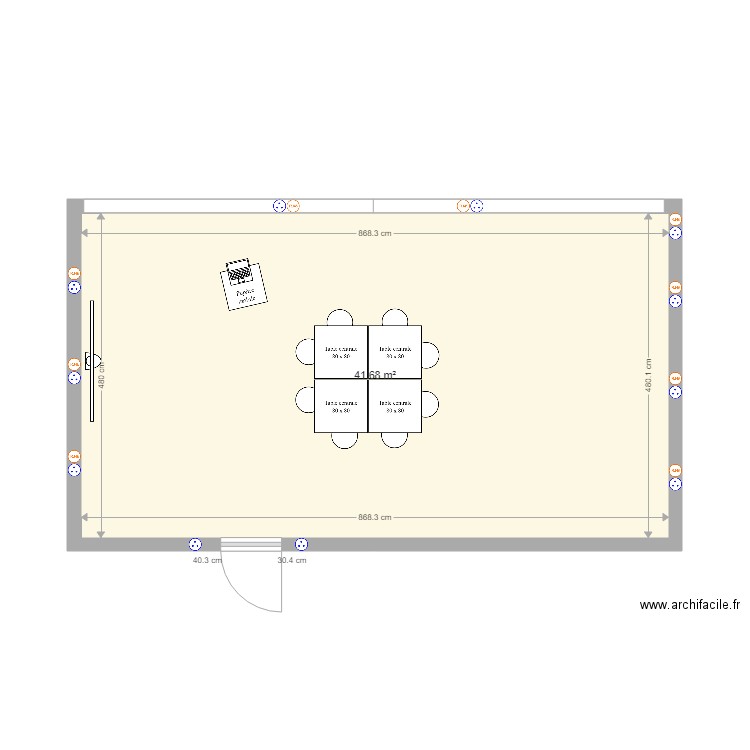 Locaux MIC salle coaching 1. Plan de 0 pièce et 0 m2