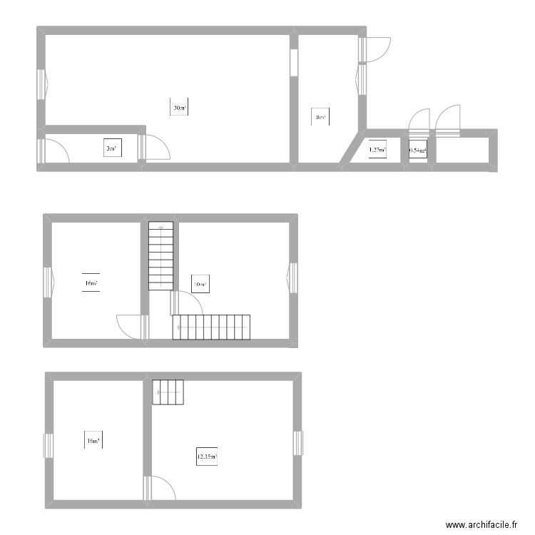 GRESS. Plan de 10 pièces et 103 m2