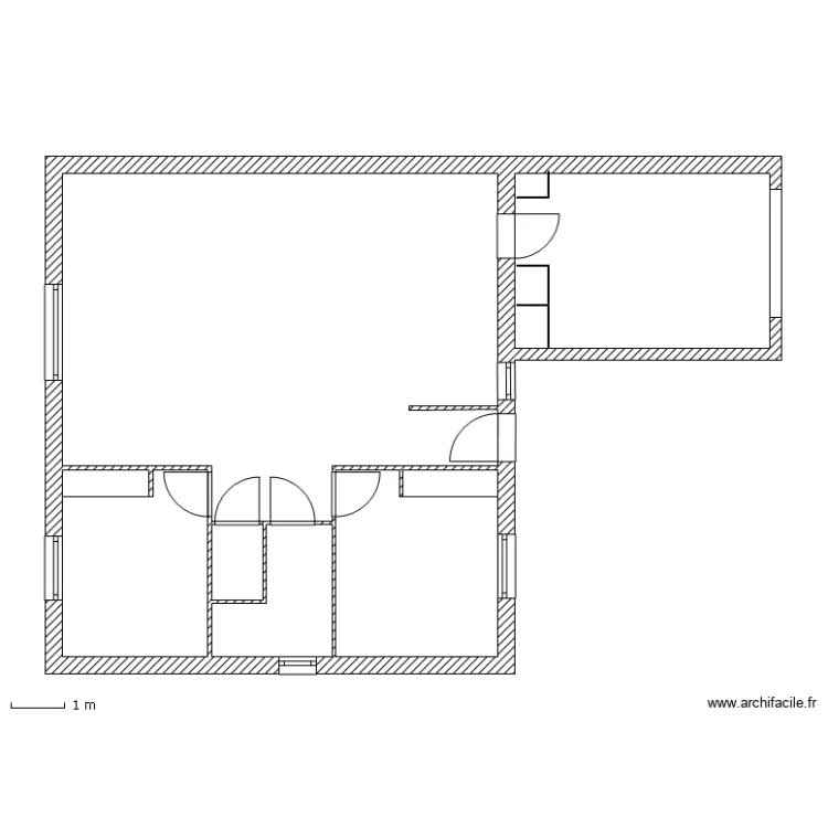 T3 plein pied ter. Plan de T3 plein pied ter. Plan de