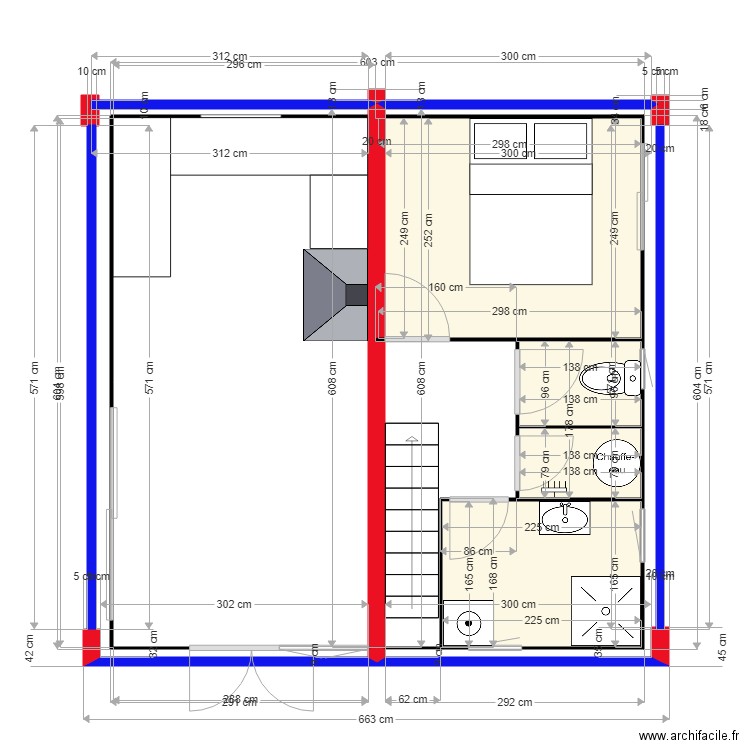 cabane . Plan de 0 pièce et 0 m2