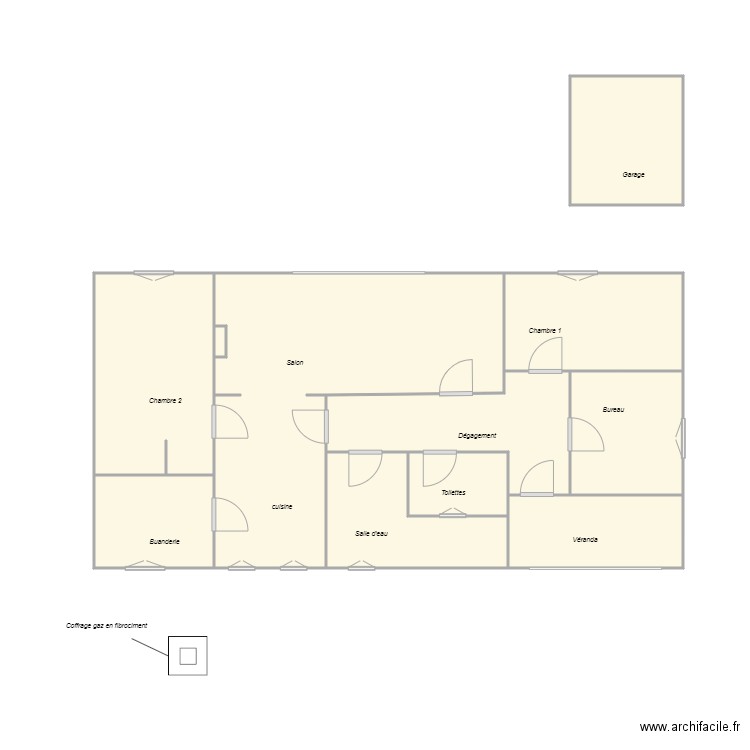 Croquis MONNET_amiante. Plan de 0 pièce et 0 m2