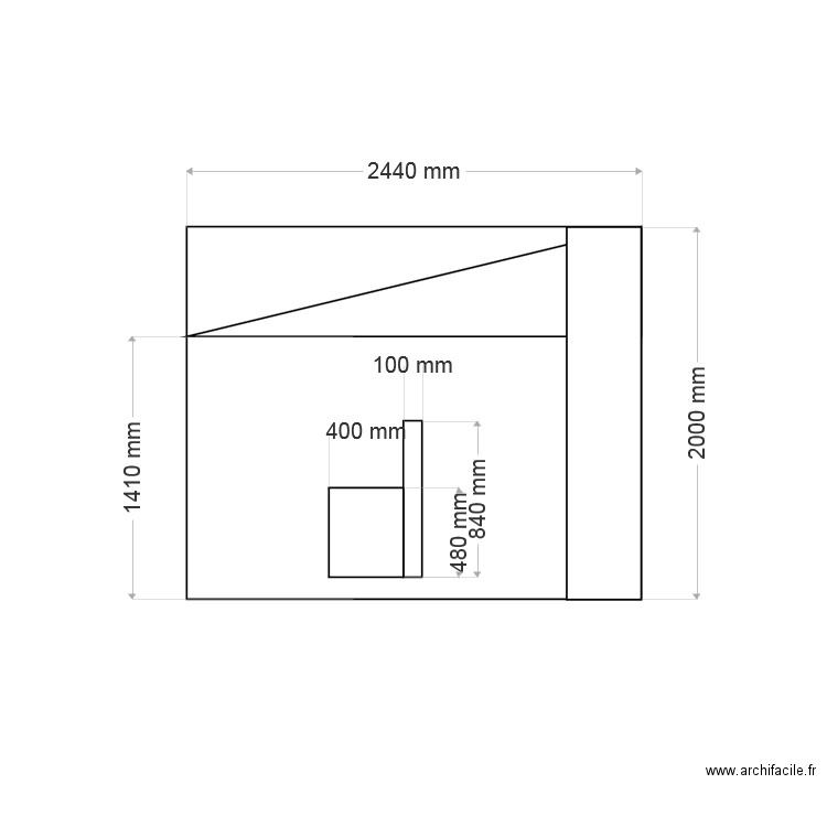 crochant. Plan de 0 pièce et 0 m2