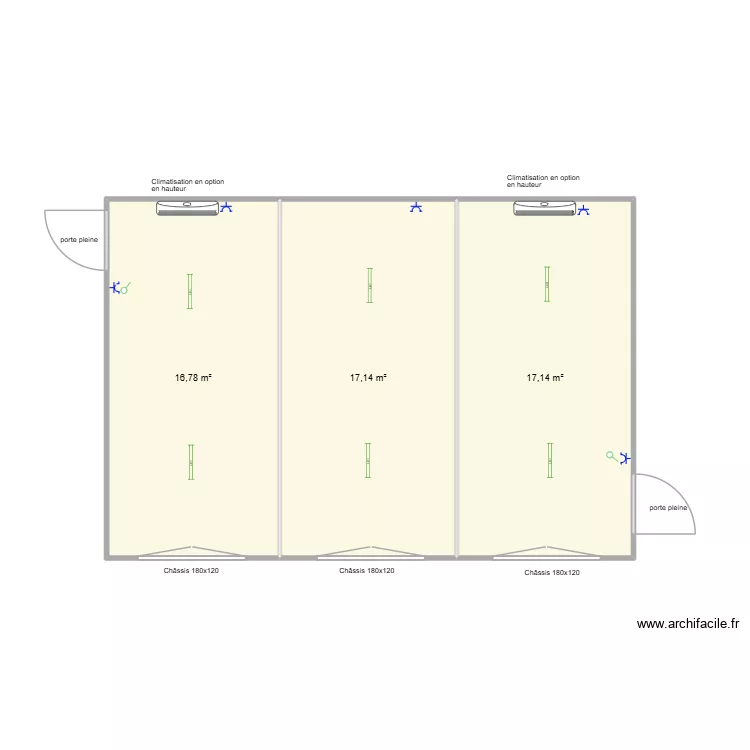 Ecole de bury. Plan de 3 Pièces et 51 m²