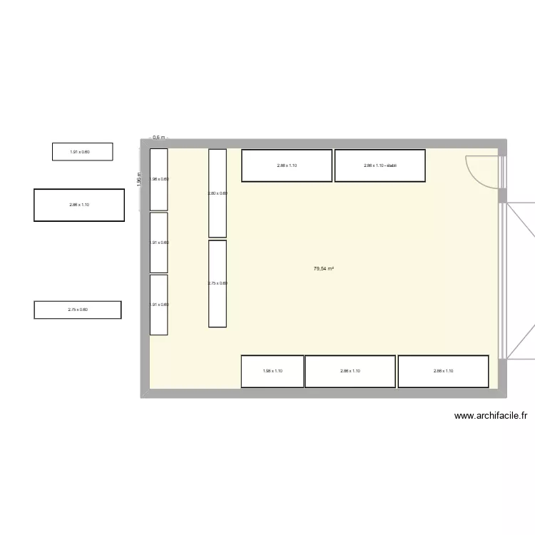 DEPOT COLAS. Plan de 1 Pièce et 80 m² DEPOT COLAS. Plan de 1 Pièce et 80 m²