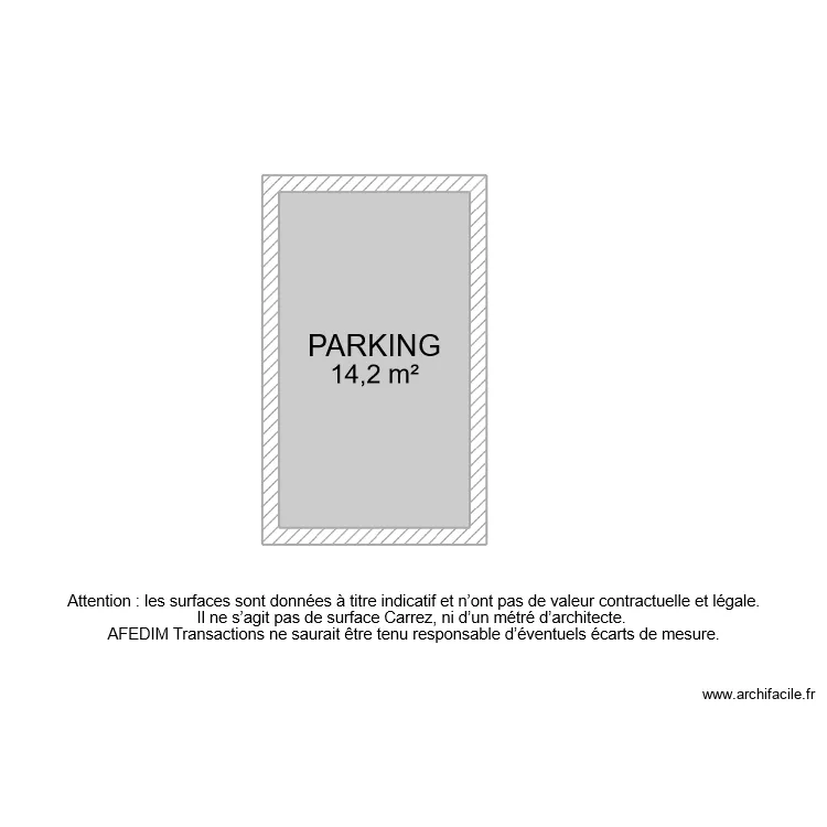 BI 11230 PARKING . Plan de 