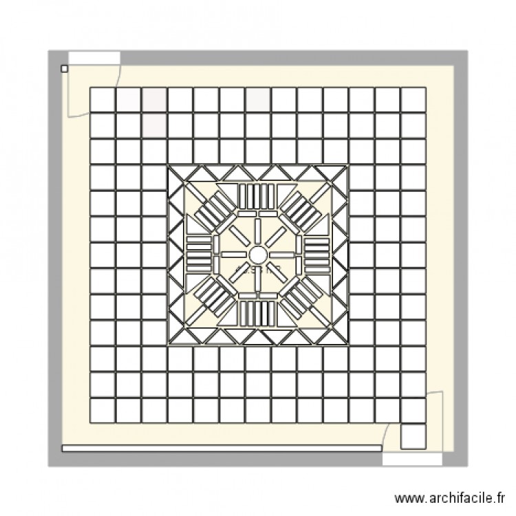 salle de cours tapis reflet plafond. Plan de 0 pièce et 0 m2