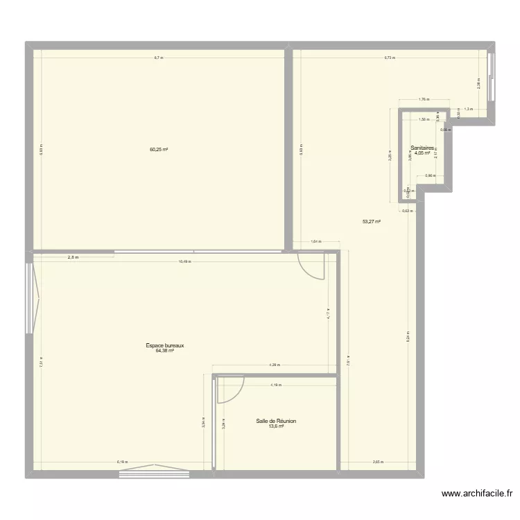 Bureau Palaiseau. Plan de 5 Pièces et 196 m² Bureau Palaiseau. Plan de 5 Pièces et 196 m²