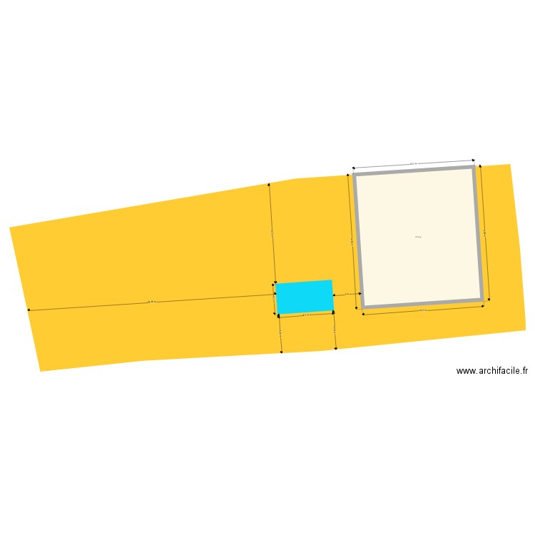 NIEUJWAER. Plan de 1 pièce et 177 m2