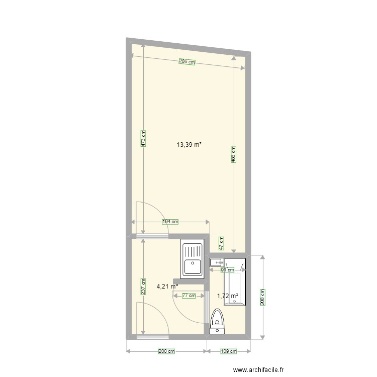 appart strasbourg jean. Plan de 0 pièce et 0 m2