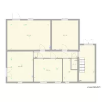 plan maison + escalier