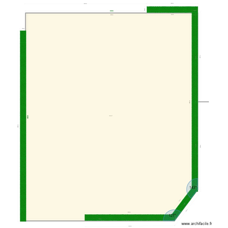 fences. Plan de 1 pièce et 862 m2