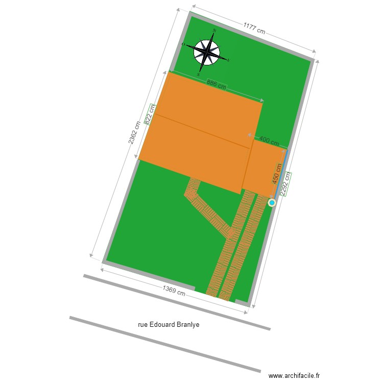 plan de masse après. Plan de 0 pièce et 0 m2