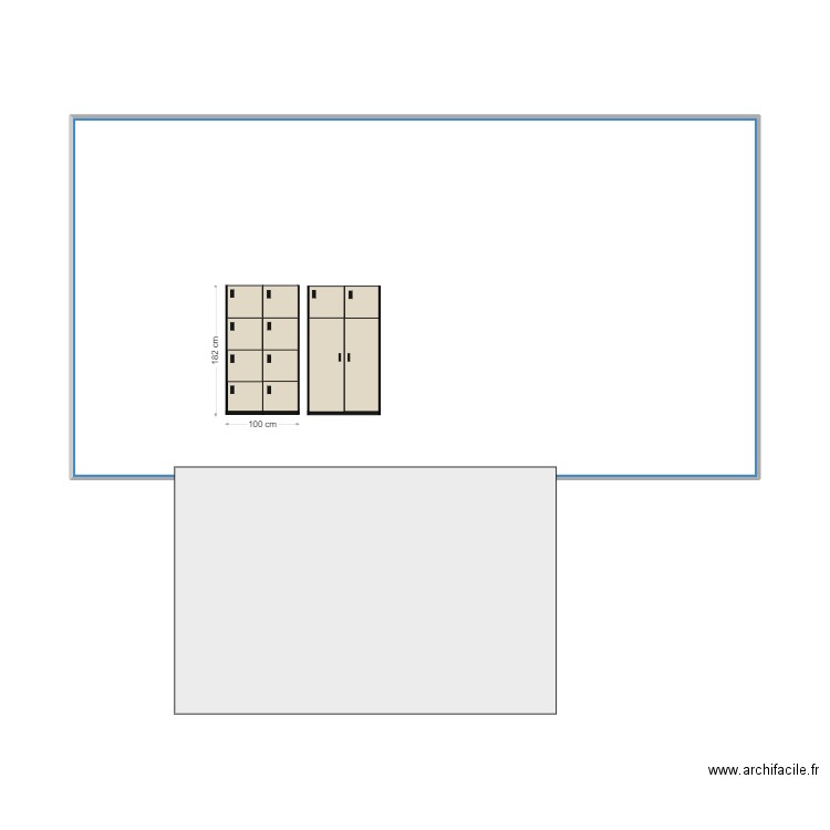 RANGEMENT CASIERS OLUT OTHERSPACE. Plan de 1 pièce et 47 m2