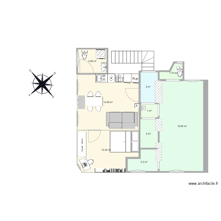 plan appartement dernière mouture. Plan de 0 pièce et 0 m2