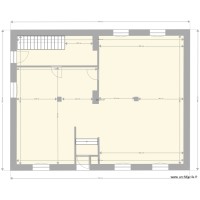 plan côtes extérieures rdc vide