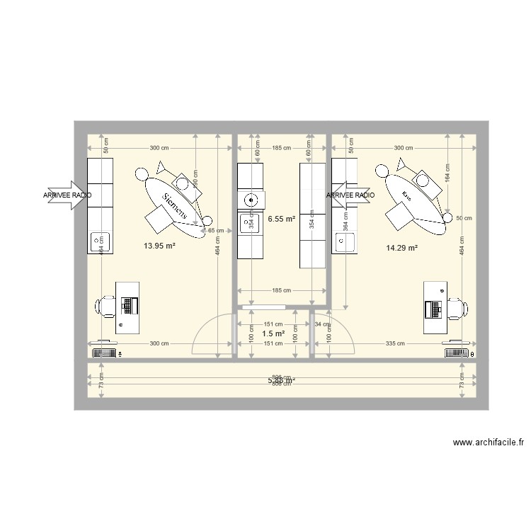 BIETTRON ARRIVEES1. Plan de 0 pièce et 0 m2