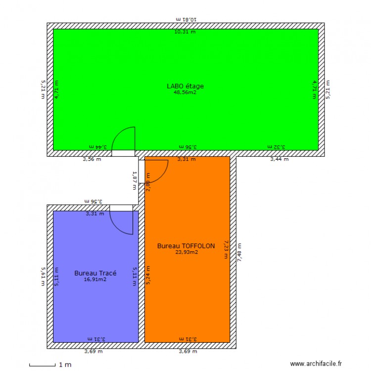 Mes bureaux étage GME sans objet. Plan de 0 pièce et 0 m2