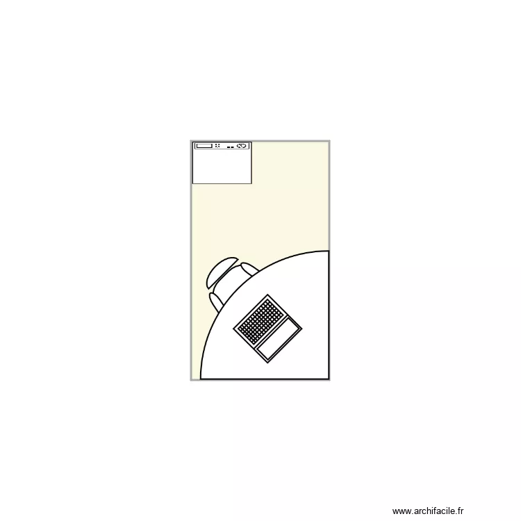 Am&eacute;nagement caravane. Plan de 