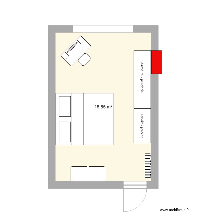 Chambre 1. Plan de 0 pièce et 0 m2