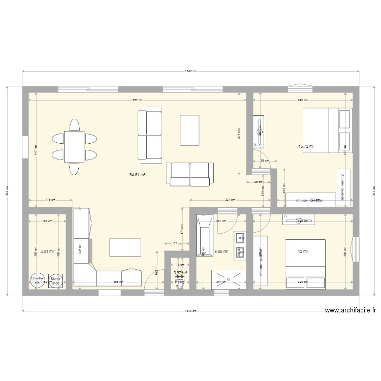 PLAN 95M2. Plan de 0 pièce et 0 m2